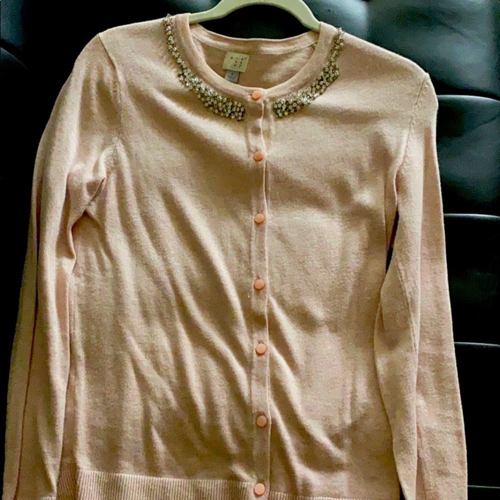 Sparkly button up sweater